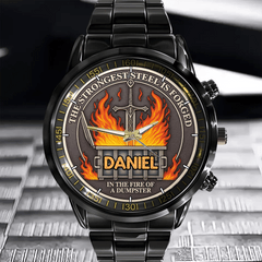 The Strongest Steel Is Forged - Personalized Watch With Name - OLESA