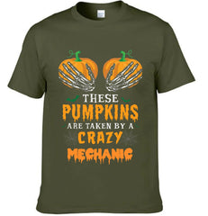 These Pumpkins Taken By A Crazy Mechanic - Personalized Title Halloween Clothing - OLESA