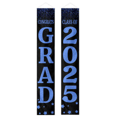 Three Slices Front Door Banner With Pictures Class of 2025 - High School or College University for Graduation Door Banner for Front Door or Porch - OLESA