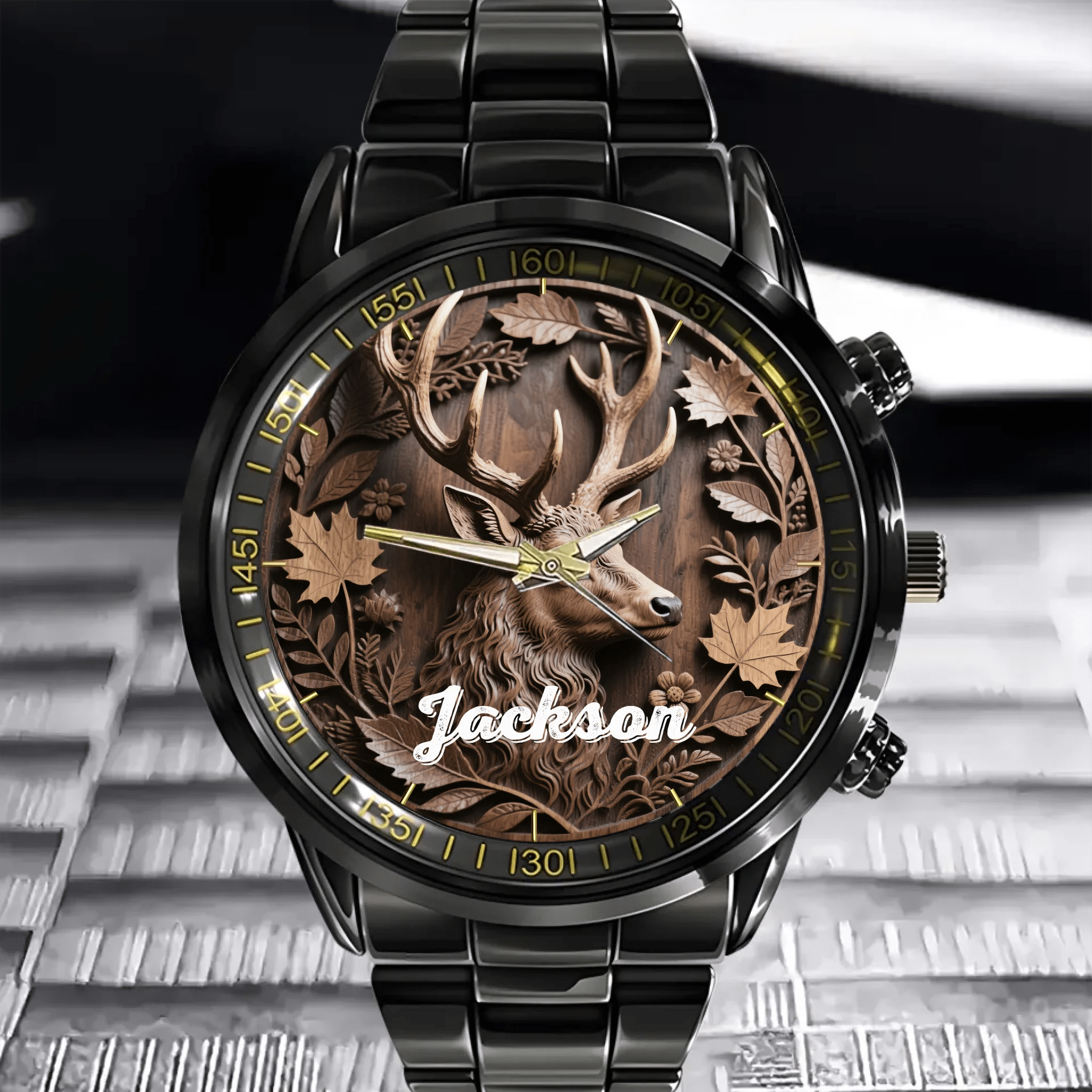 Timeless Hunt – Personalized Buck Hunter’s Watch - OLESA