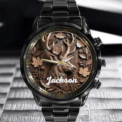 Timeless Hunt – Personalized Buck Hunter’s Watch - OLESA