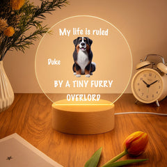 Tiny Fur Overlords Customized Night Light - Personalized Pets and Name – Gift for Pet Owners, Pet Lovers - OLESA