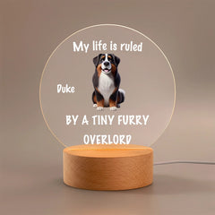 Tiny Fur Overlords Customized Night Light - Personalized Pets and Name – Gift for Pet Owners, Pet Lovers - OLESA