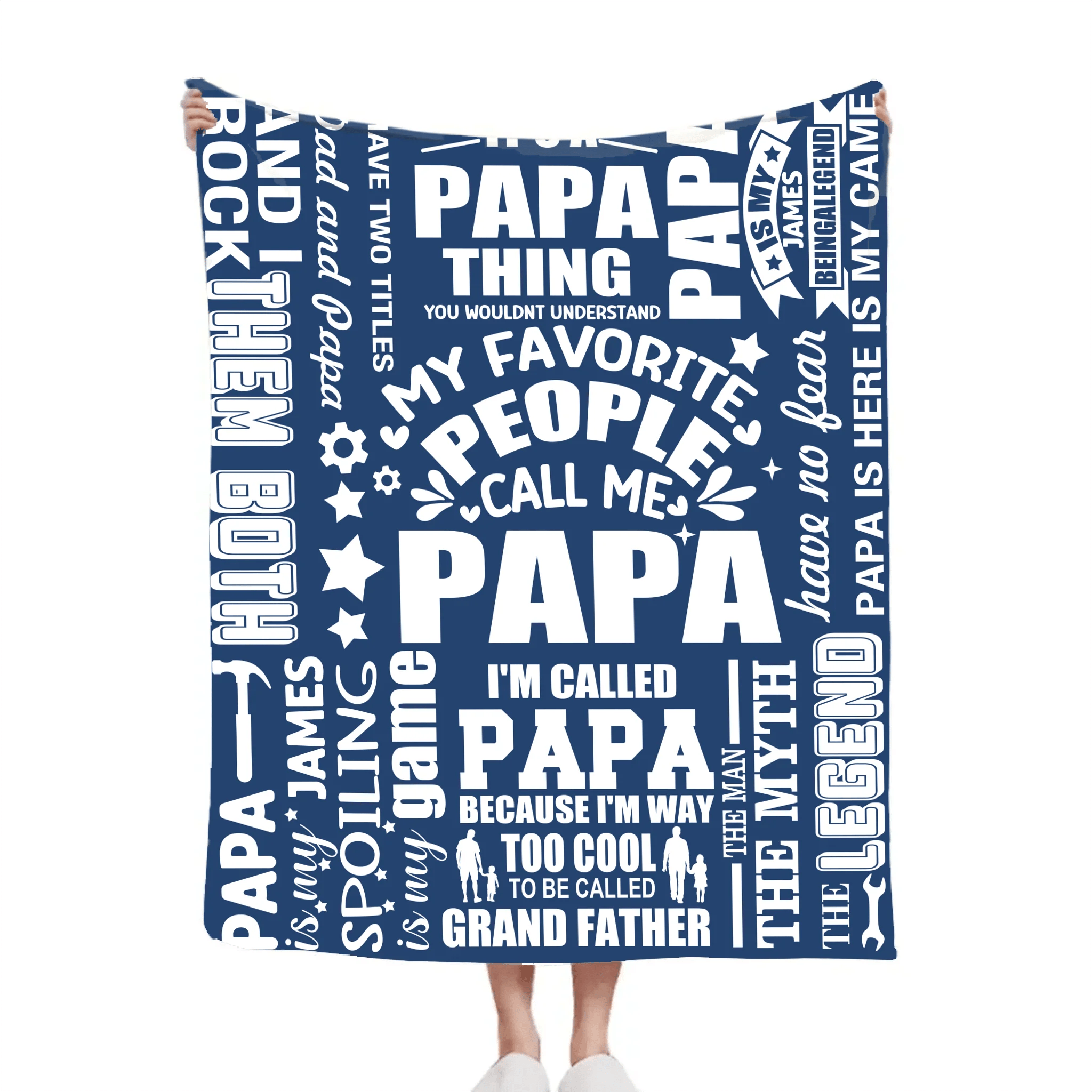 To My Dad - Personalized Flannel Blanket - Father's Gift - OLESA