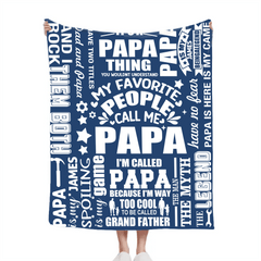 To My Dad - Personalized Flannel Blanket - Father's Gift - OLESA