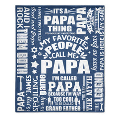 To My Dad - Personalized Flannel Blanket - Father's Gift - OLESA