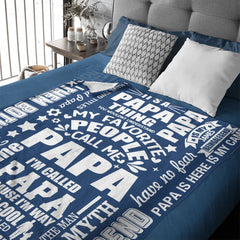 To My Dad - Personalized Flannel Blanket - Father's Gift - OLESA