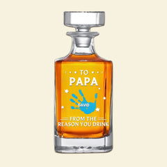 To My First And Forever Hero - Family Personalized Whiskey Bottle - OLESA