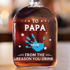 To My First And Forever Hero - Family Personalized Whiskey Bottle - OLESA