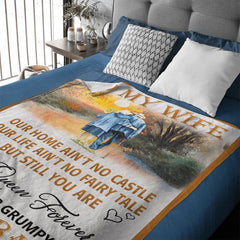 To My Wife Customized Blanket - Personalized Text - Memorial Day Gift - OLESA