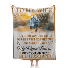 To My Wife Customized Blanket - Personalized Text - Memorial Day Gift - OLESA