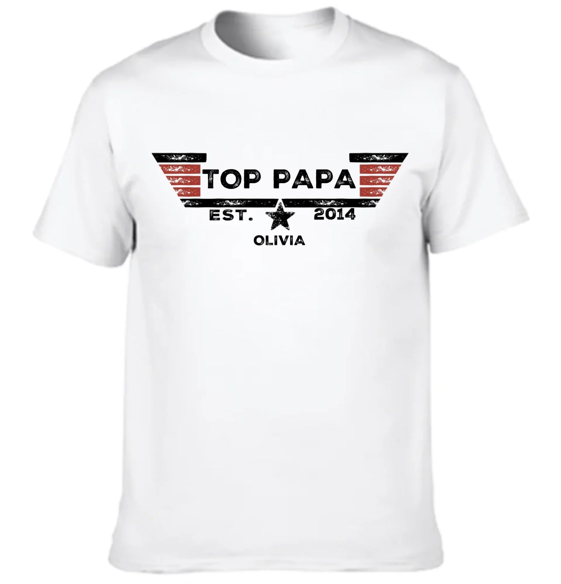 TOP PAPA - Personalized Nicknames,Names and Year Clothing - Father's Gift - OLESA