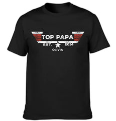 TOP PAPA - Personalized Nicknames,Names and Year Clothing - Father's Gift - OLESA