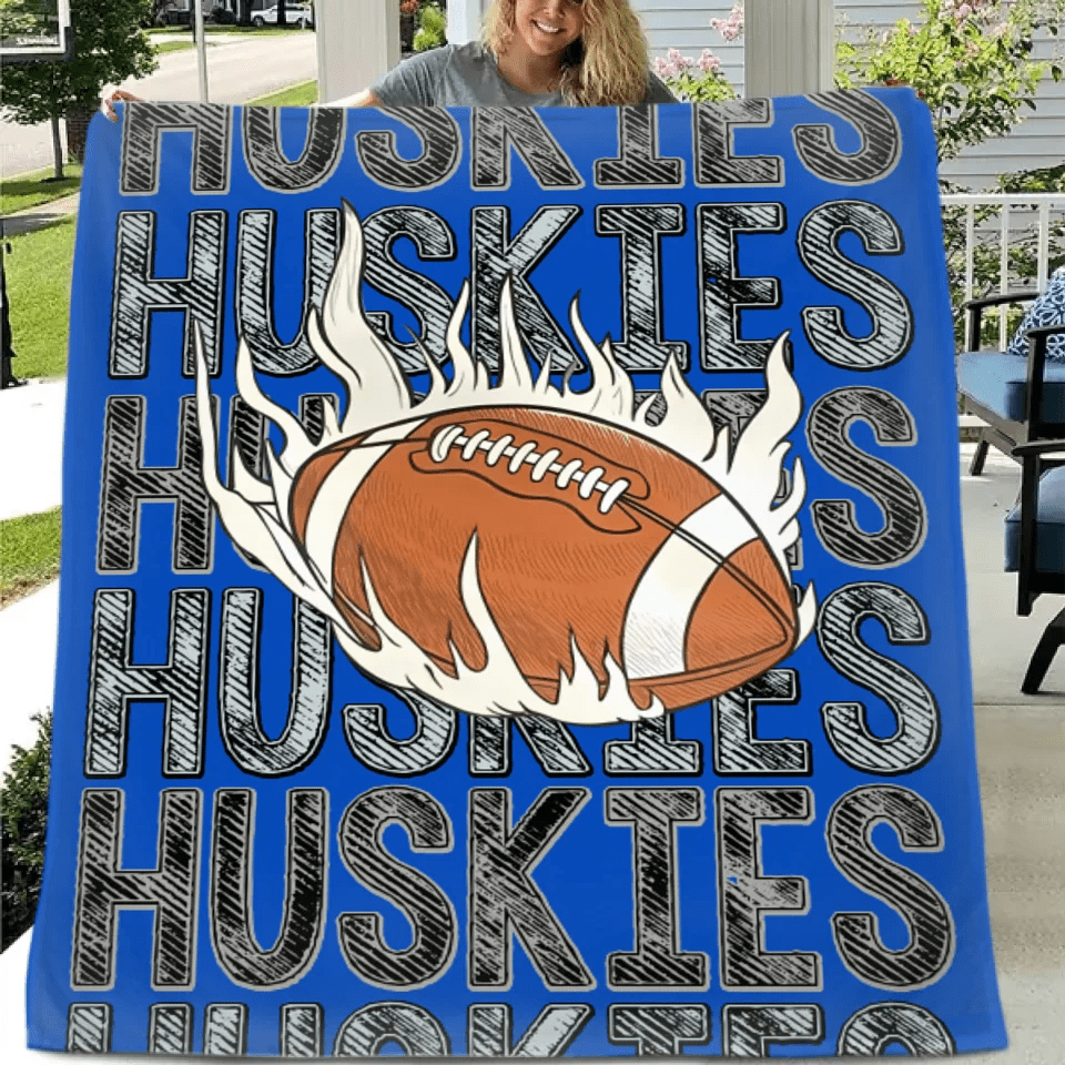 Touchdown Score - Personalized Name Custom Rugby Blanket - Gifts for Rugby Lovers - OLESA