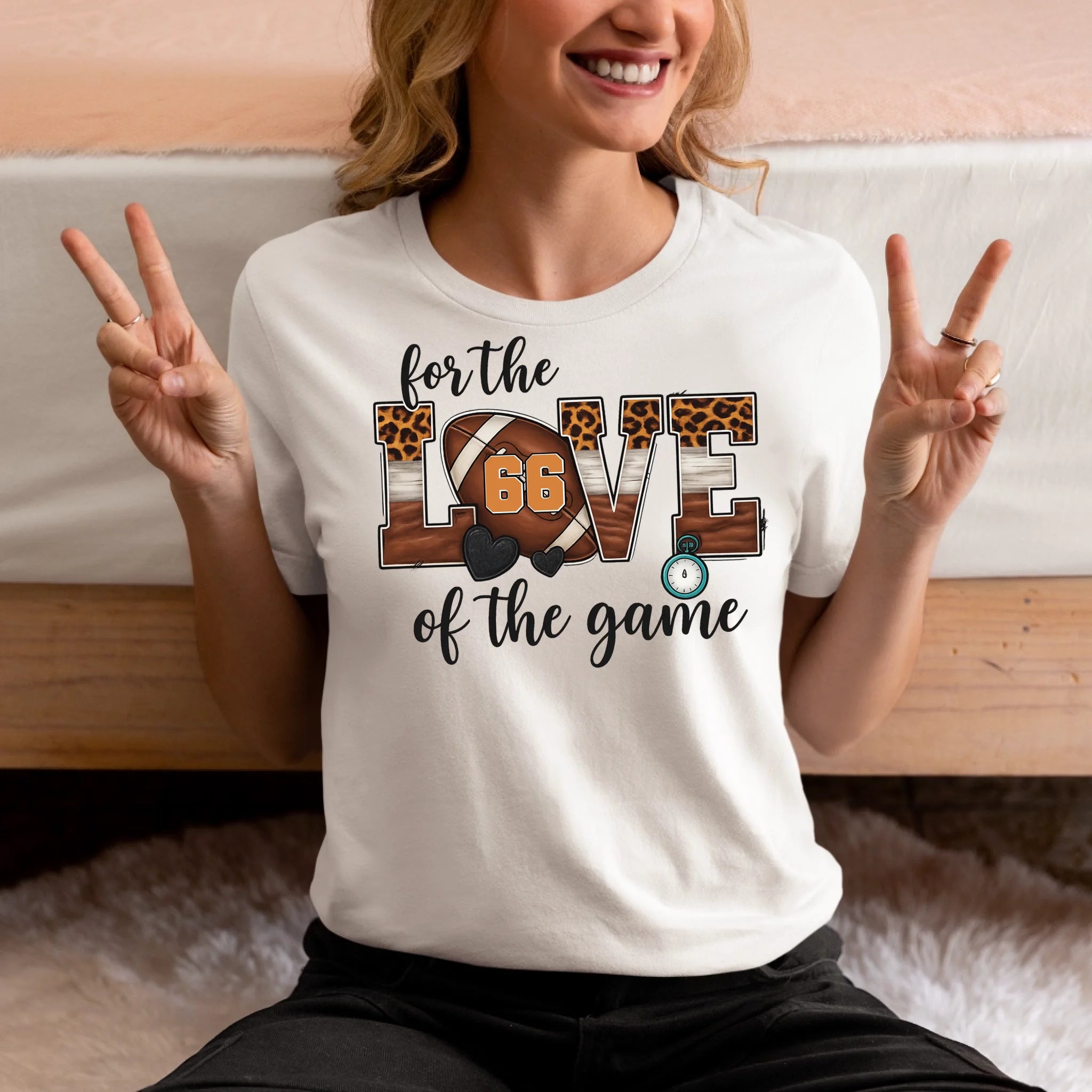 Touchdown Season Campaign - Soccer Mom Personalized Numbers Custom T-Shirt - OLESA
