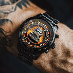 Trucker's Pride Custom Watch - Personalized Name - Gifts for Truckers - OLESA