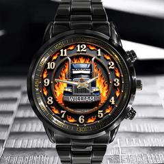 Trucker's Pride Custom Watch - Personalized Name - Gifts for Truckers - OLESA