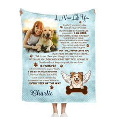 Unique Pet Loss Blanket - Personalized Pet Remembrance Sympathy Gift - OLESA