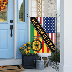 United States Army & Vietnam Veteran - Personalized Name and Year Garden Flag - OLESA
