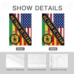 United States Army & Vietnam Veteran - Personalized Name and Year Garden Flag - OLESA