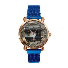 Vintage Sewing Machine - Personalized Sewing Hand Watch - OLESA