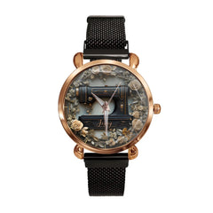 Vintage Sewing Machine - Personalized Sewing Hand Watch - OLESA