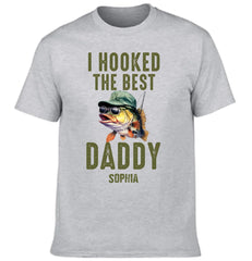 We Hooked The Best Dad, Grandpa, Papa - Personalized Shirt Father's Day - OLESA