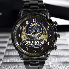 Western Fantasy Dragons - Personalized Name Watch - OLESA