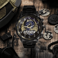 Western Fantasy Dragons - Personalized Name Watch - OLESA