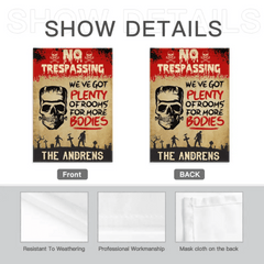 We've Got Plenty Of Rooms For More Bodies - Personalized Zombie Flag, Halloween Ideas - OLESA