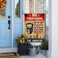 We've Got Plenty Of Rooms For More Bodies - Personalized Zombie Flag, Halloween Ideas - OLESA