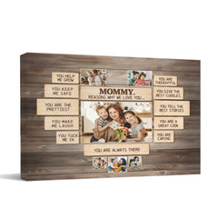 Why We Love You Canvas Print - Best Photo Decoration for Mom - OLESA
