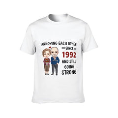 Annoying Each Other, Still Going Strong - Personalized Unisex T-shirt, Hoodie, Sweatshirt - Gift For Couple, Husband Wife, Anniversary, Engagement, Wedding, Marriage Gift - OLESA