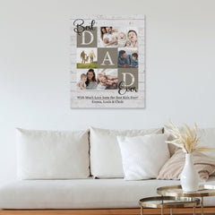 Best Dad Ever Photo Canvas - OLESA