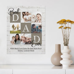 Best Dad Ever Photo Canvas - OLESA
