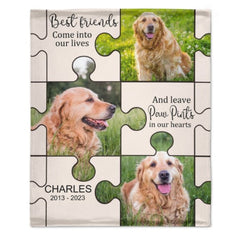 Best Friends Come Into Our Lives - Upload Image - Personalized Blanket - OLESA