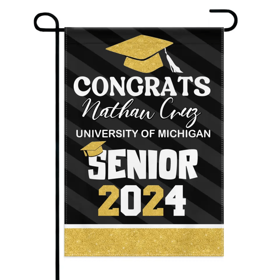 Best Gift Idea Graduation Garden Flag, Class of 2024, Senior Gift - OLESA