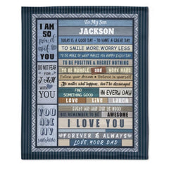 Best Wishes Custom Name Blanket-Gift for Boy - ARNOVIC
