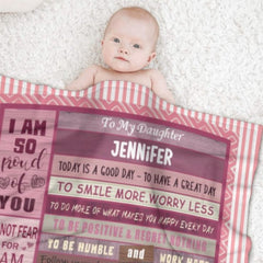 Best Wishes Custom Name Blanket-Gift for Girl - ARNOVIC