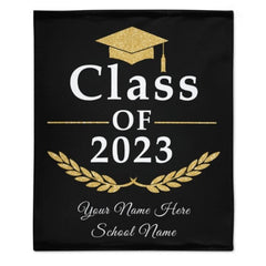Class of 2023 Custom Name Blanket - Graduation Gift - ARNOVIC