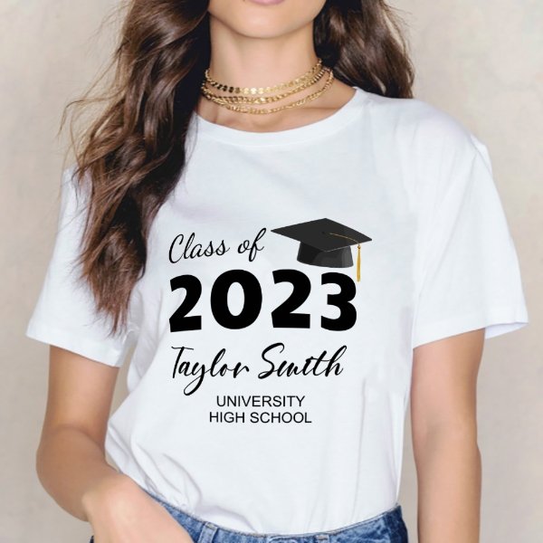 Class of 2023 Graduation Custom Name School T-Shirts - Graduation Gifts - ARNOVIC