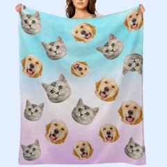 Colorful Life - Personalized Custom Blanket - Upload Image, Gift For Family, Christmas Gift - OLESA