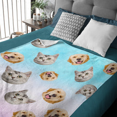 Colorful Life - Personalized Custom Blanket - Upload Image, Gift For Family, Christmas Gift - OLESA
