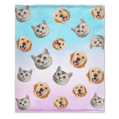 Colorful Life - Personalized Custom Blanket - Upload Image, Gift For Family, Christmas Gift - OLESA