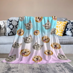 Colorful Life - Personalized Custom Blanket - Upload Image, Gift For Family, Christmas Gift - OLESA