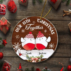 Couple - Our Christmas Together Custom Acrylic Ornament - OLESA