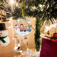 Couple - Our First Christmas Together - Personalized Acrylic Ornament - OLESA