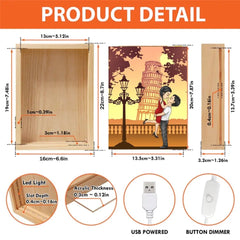 Couple Personalized Custom Frame Box - Just Want To Be Your Last Everything - OLESA