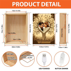 Couple Personalized Custom Frame Light Box - Custom Photo My Love - OLESA