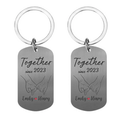 Couple Personalized Custom Keychain - All I See Is You - OLESA